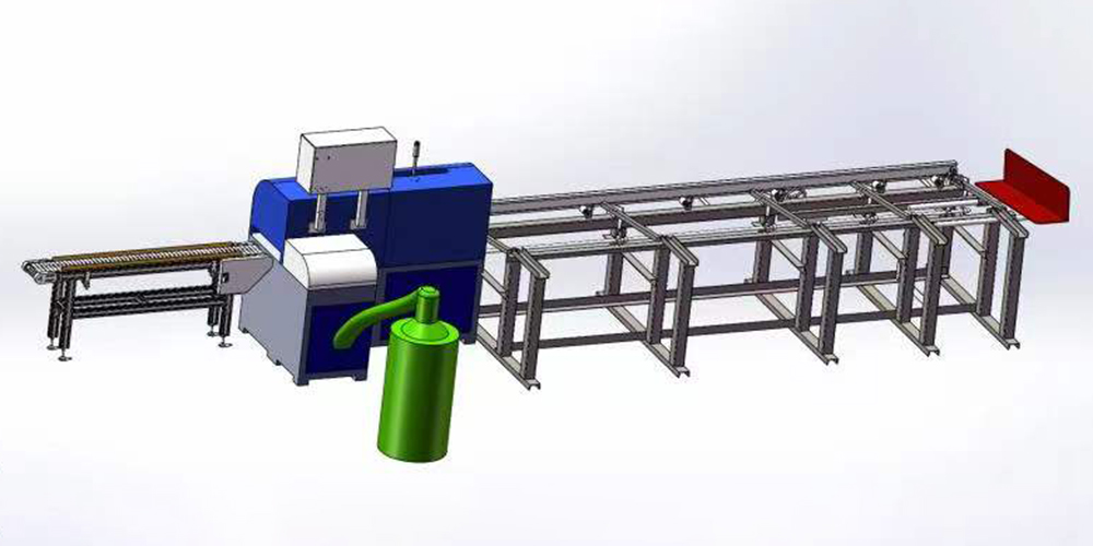 自动上下料铝型材切割流水线