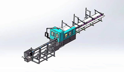 圆钢自动上下料切割流水线