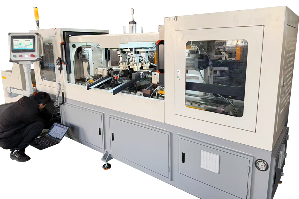 新能源汽车配套伺服双头倒角机