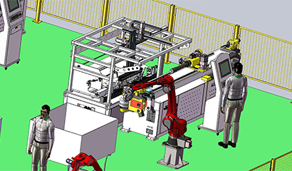 自动上下料弯管生产线